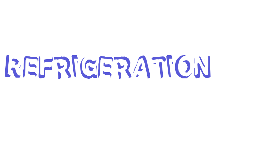 Refrigeration Font Download