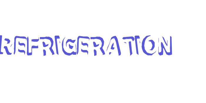 Refrigeration Font Download