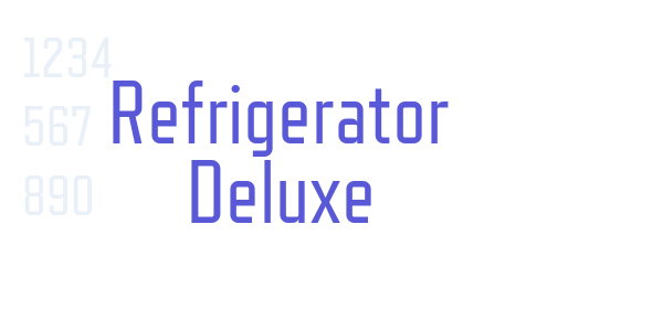 Refrigerator Deluxe font free