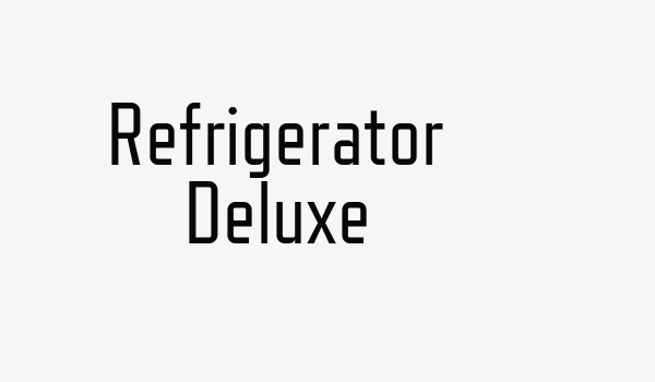 Refrigerator Deluxe Font