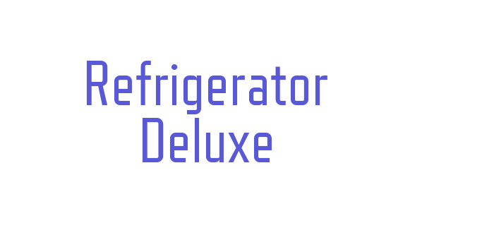 Download Refrigerator Deluxe Font