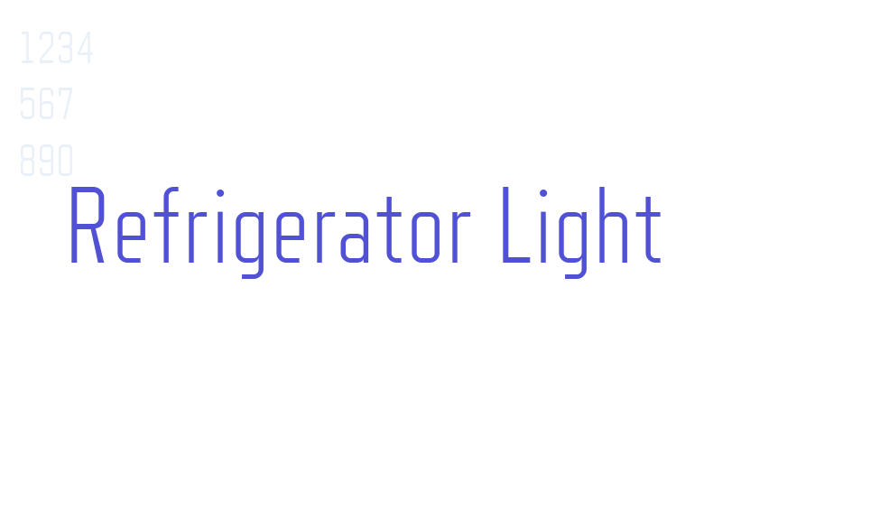 Refrigerator Light-font-download