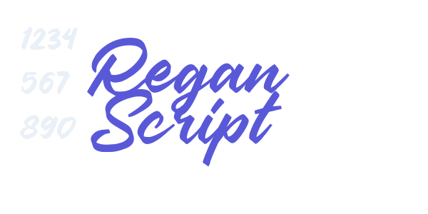 Regan Script font free