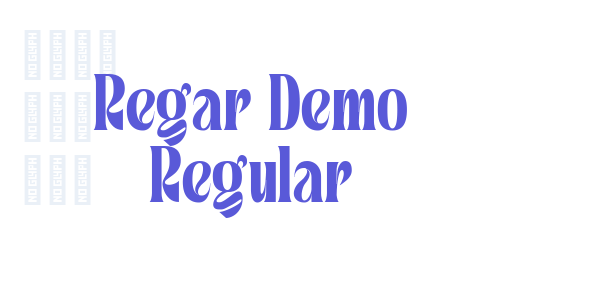 Regar Demo Regular font