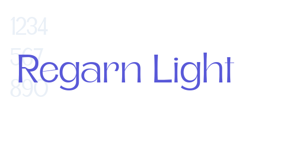 Regarn Light font free