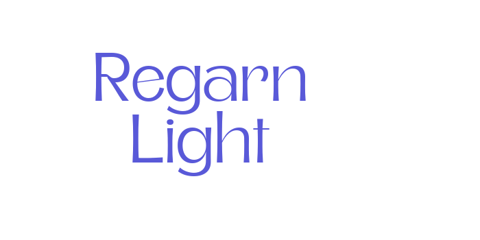 Regarn Light Font