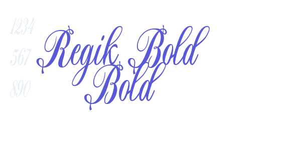 Regik Bold Bold font free