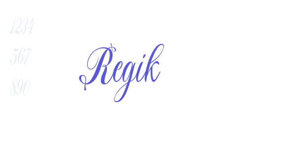 Regik font free