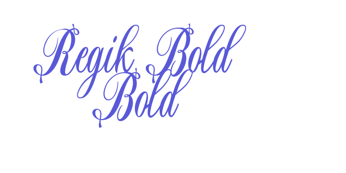 Regik Bold Bold Font