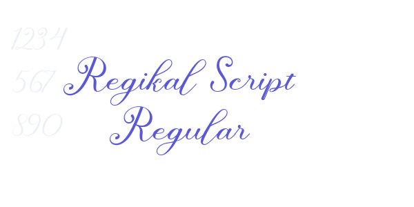 Regikal Script Regular font