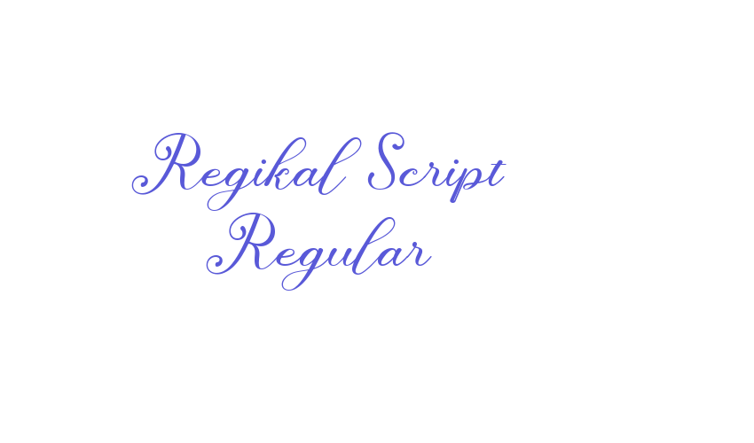 Regikal Script Regular Font