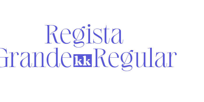 Regista Grande-Regular Font Download