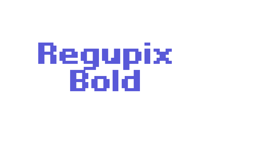 Regupix Bold Font