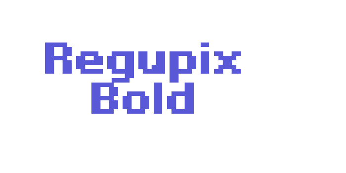 Regupix Bold Font Download