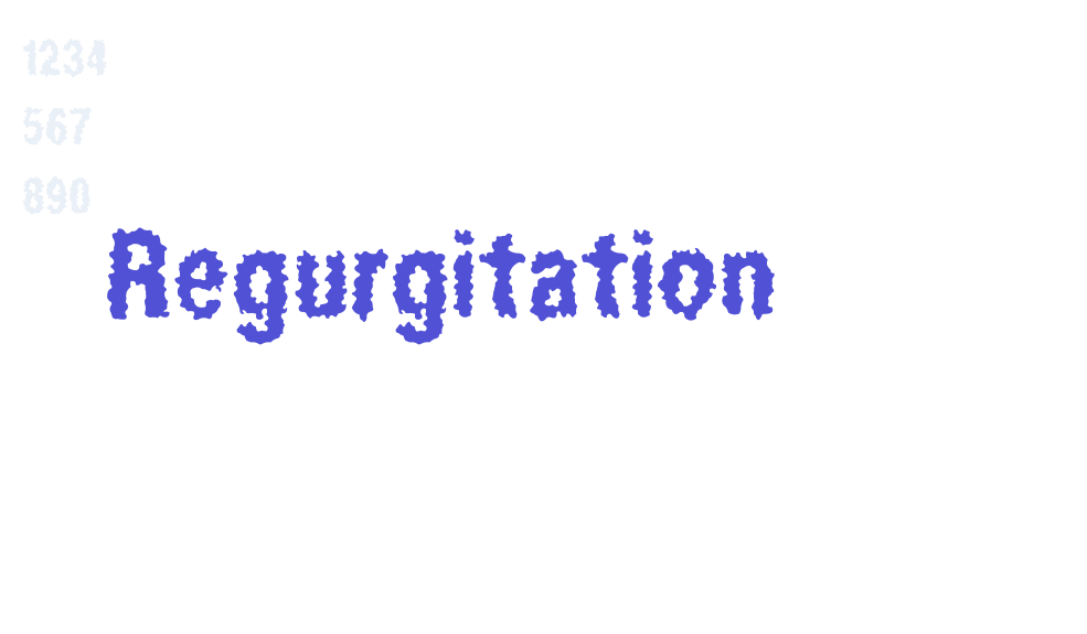 Regurgitation-font-download