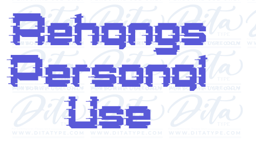 Rehangs Personal Use Font Download