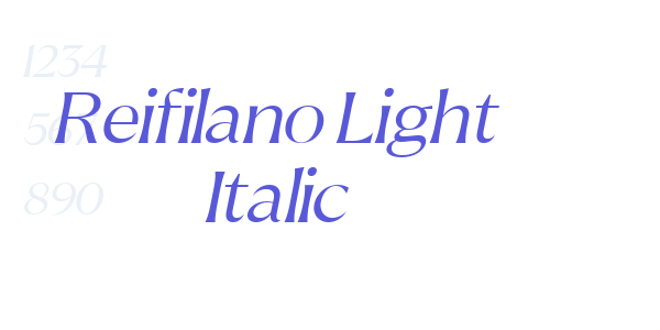 Reifilano Light Italic font free