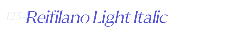 Reifilano Light Italic-font