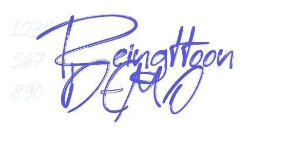 Reingttoon DEMO font free