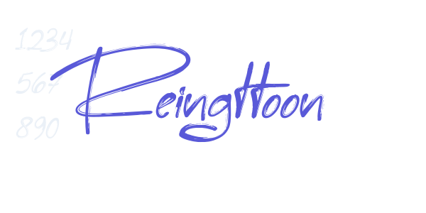 Reingttoon font