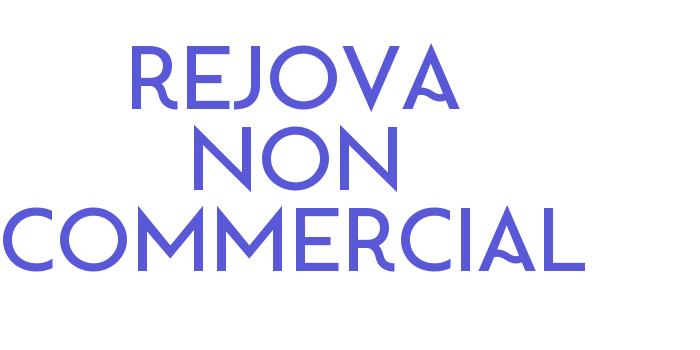 Rejova Non Commercial Font Download