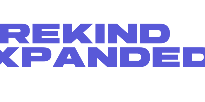 Rekind Expanded Font Download