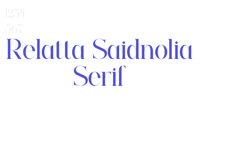 Relatta Saidnolia Serif-font-download