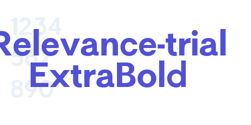 Relevance-trial ExtraBold-font-download