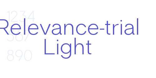 Relevance-trial Light-font-download
