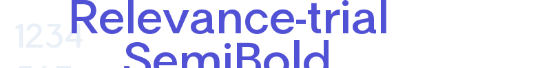 Relevance-trial SemiBold-font