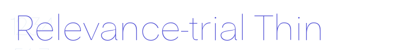 Relevance-trial Thin-font