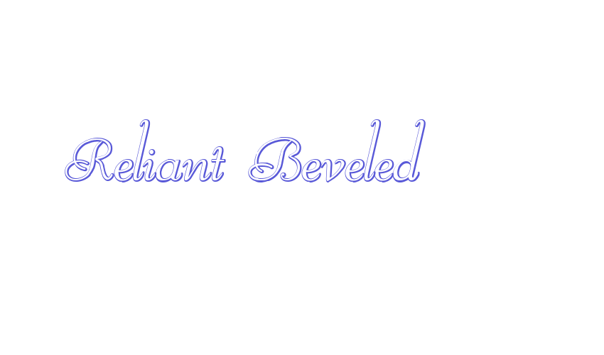 Reliant Beveled Font