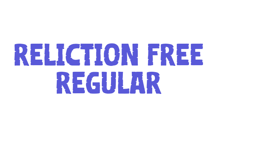 Reliction Free Regular Font Download