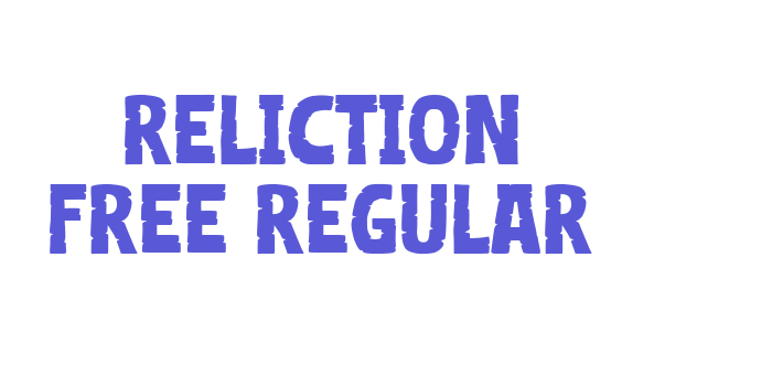 Reliction Free Regular Font Download