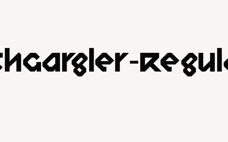 RelishGargler-Regular Font