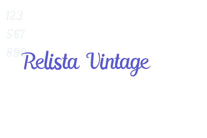 Relista Vintage font free