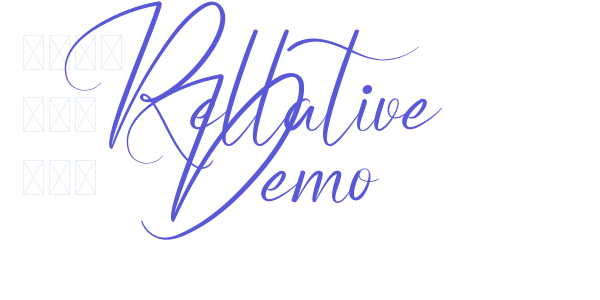 Rellative Demo font free