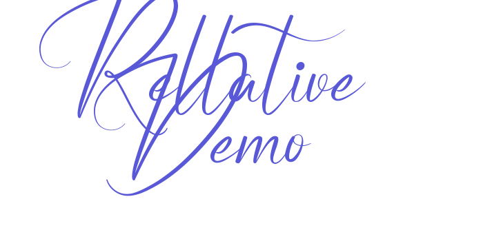 Rellative Demo Font