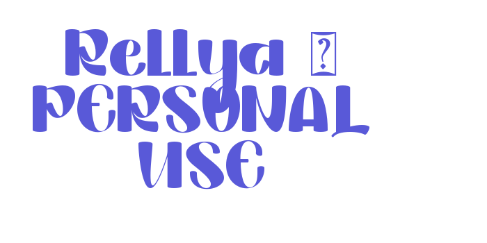 Rellya – PERSONAL USE Font Download