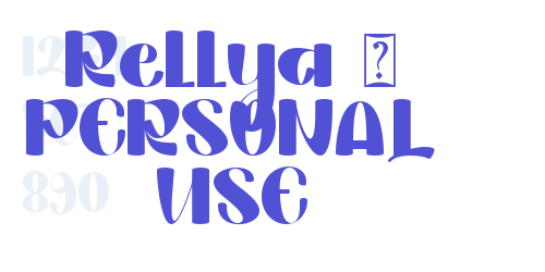 Rellya – PERSONAL USE-font-download