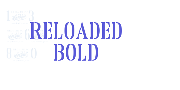 Reloaded Bold font free