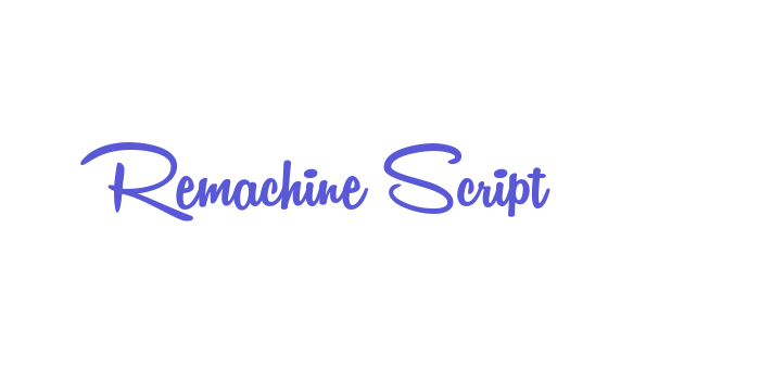 Remachine Script Font Download