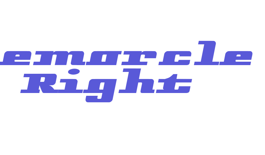 Remarcle Right Font