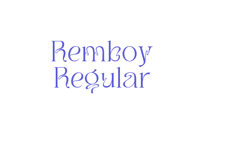 Remboy Regular Font Download