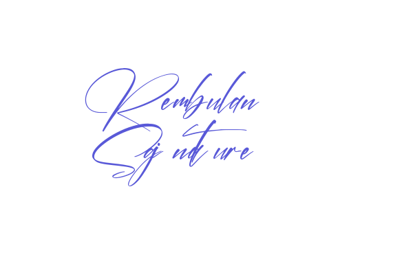 Rembulan Signature Font