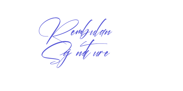 Rembulan Signature Font Download