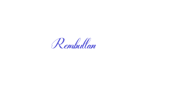 Rembullan Font Download