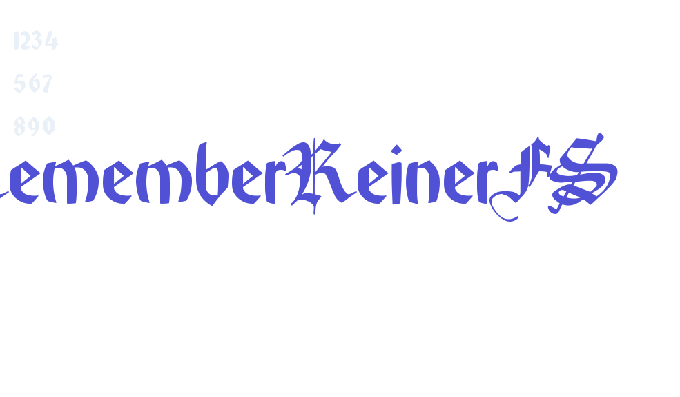 RememberReinerFS-font-download