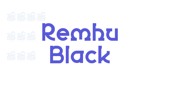 Remhu Black font