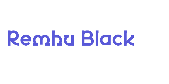 Remhu Black Font Download